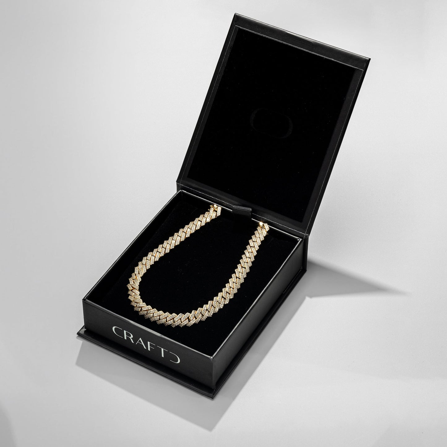 Collana Cubana Iced a Maglia (Oro) 8mm