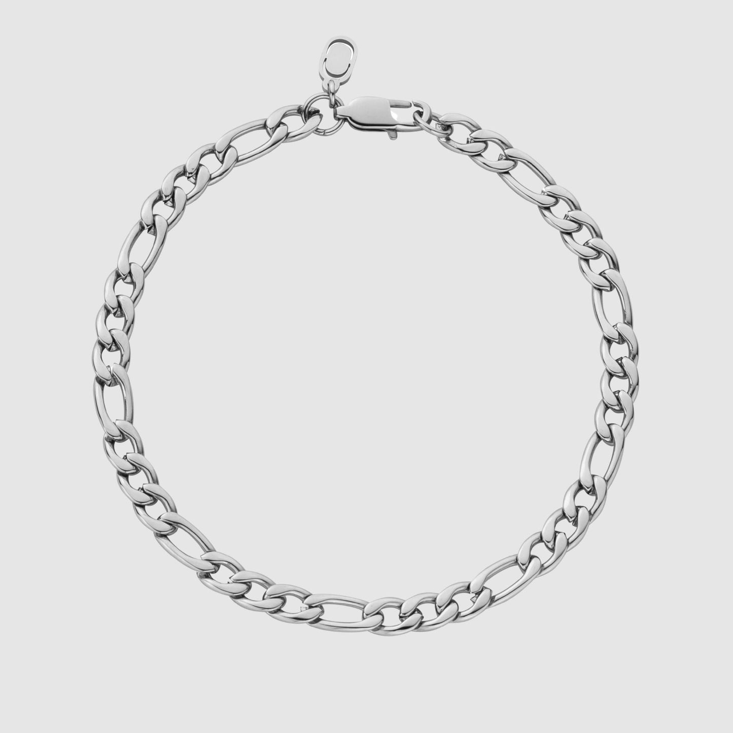 Bracciale Figaro (Argento) 5mm