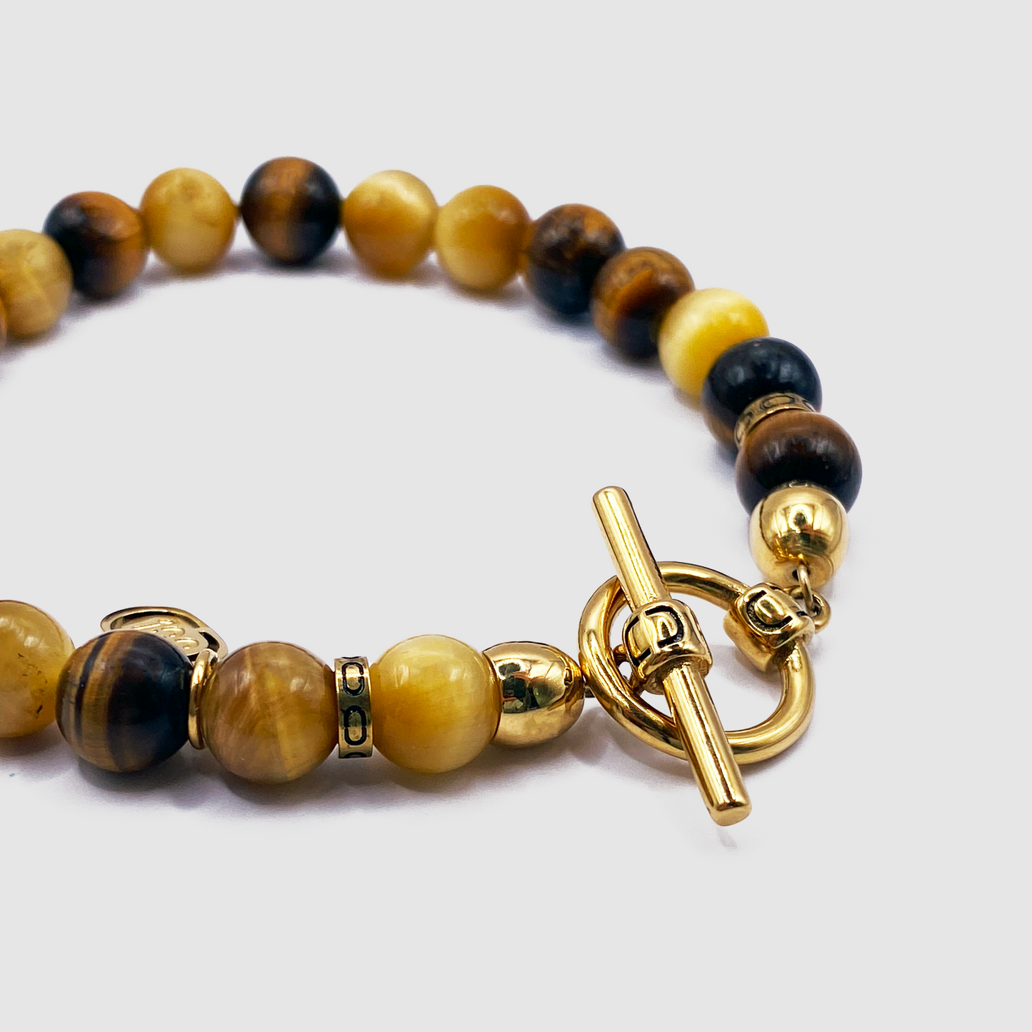 Bracciale in Occhio di Tigre (Oro)