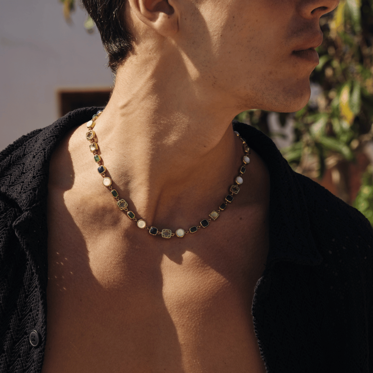 Collana in Pietre Preziose Blu (Oro)