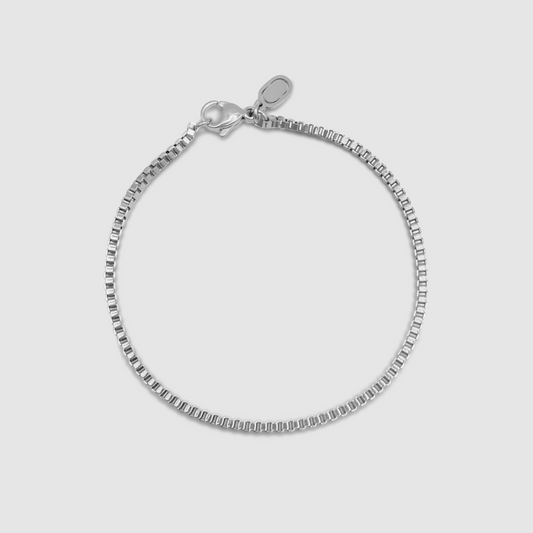Bracciale a Scatola (Argento) 2mm
