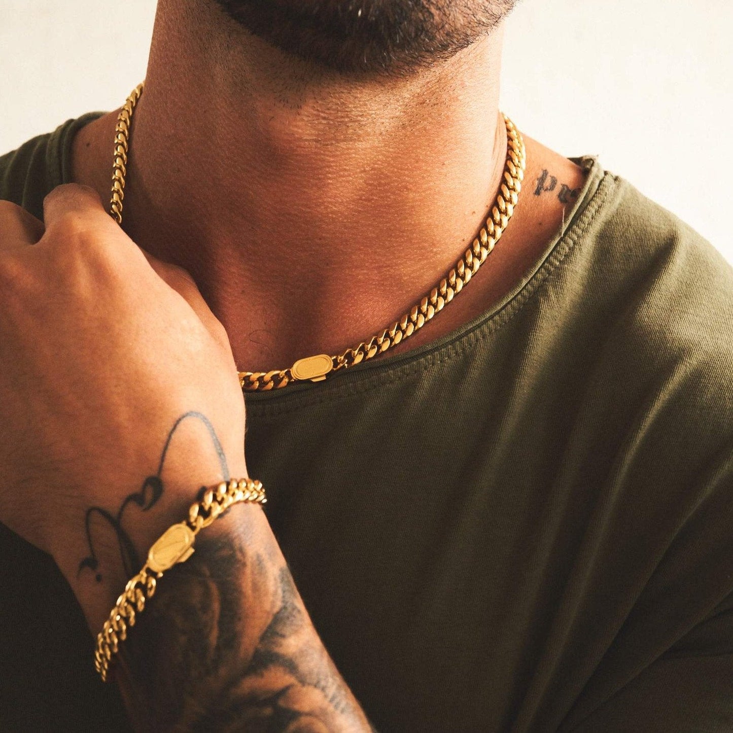 Bracciale Cubano (Oro) 8mm