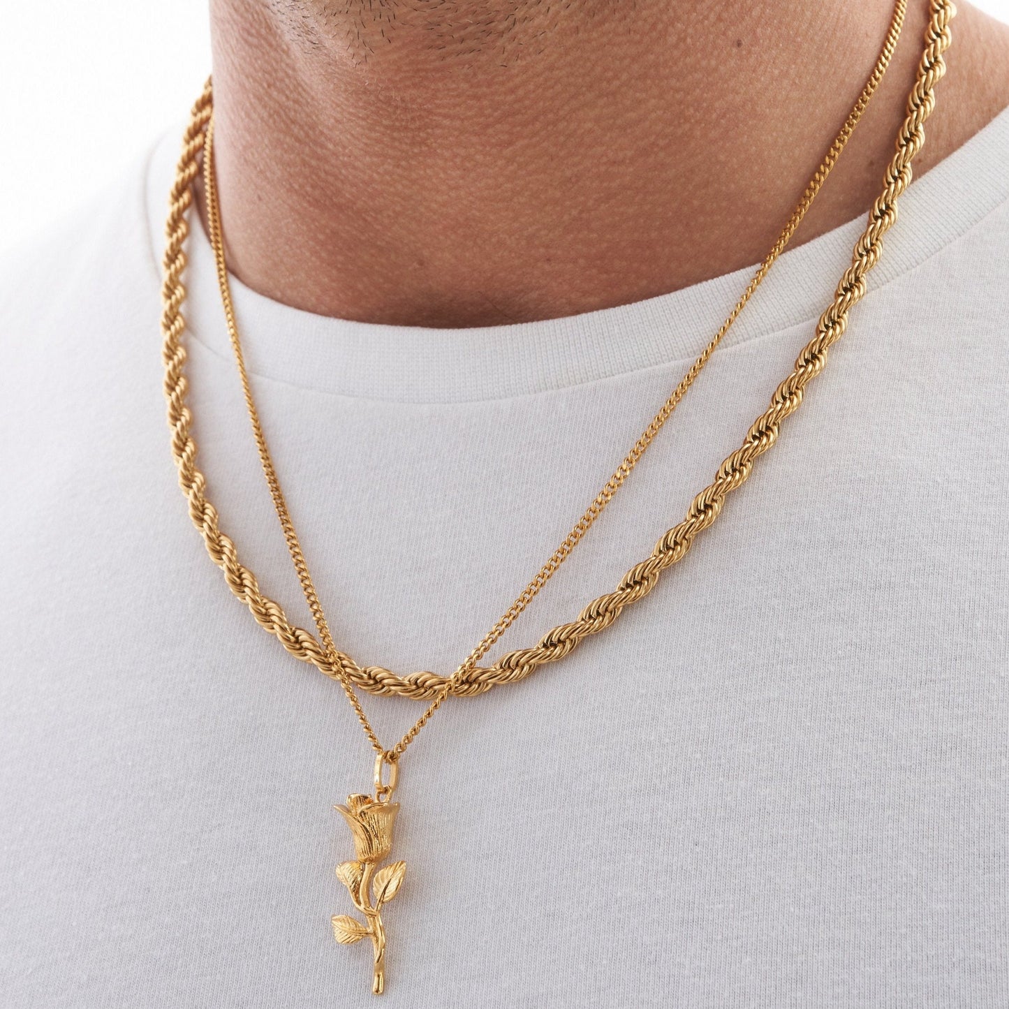 Collana a corda (Oro) 5mm