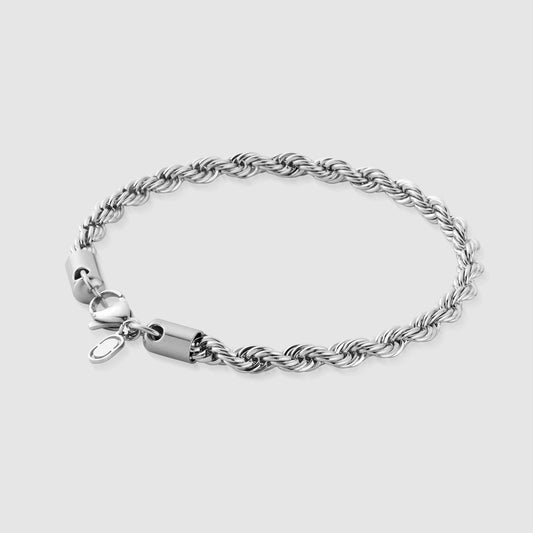 Bracciale in corda (Argento) 5mm