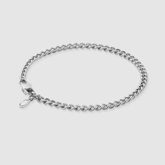 Bracciale Cubano (Argento) 4mm