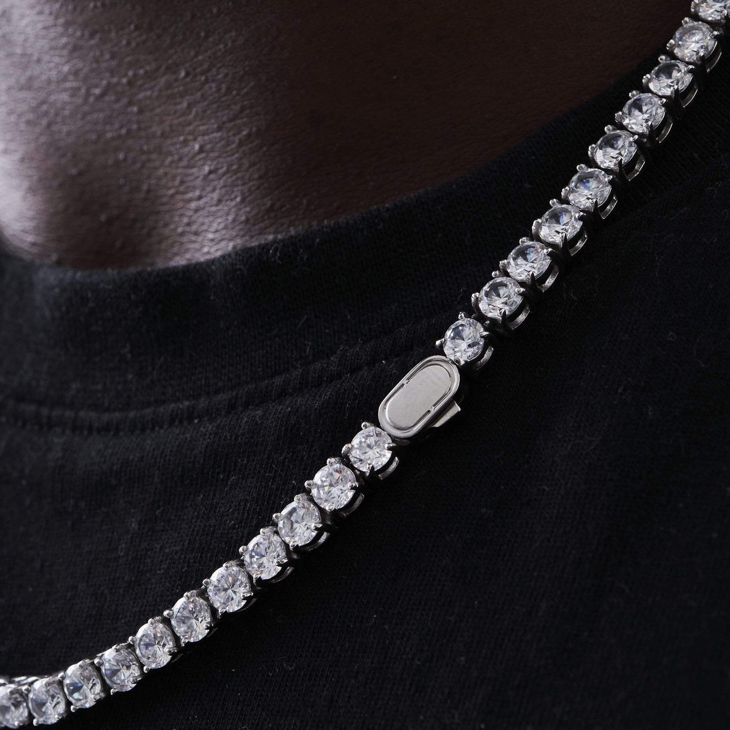 Collana Tennis (Argento) 5mm