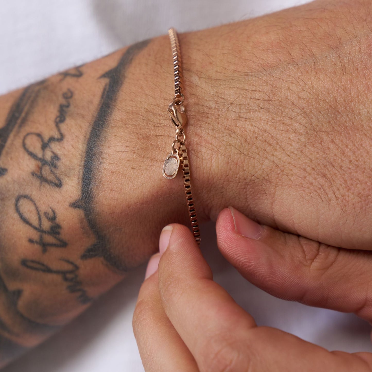 Bracciale Box (Oro Rosa) 2mm