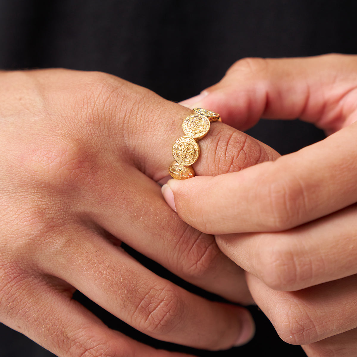 Anello Band di San Benedetto (Oro)