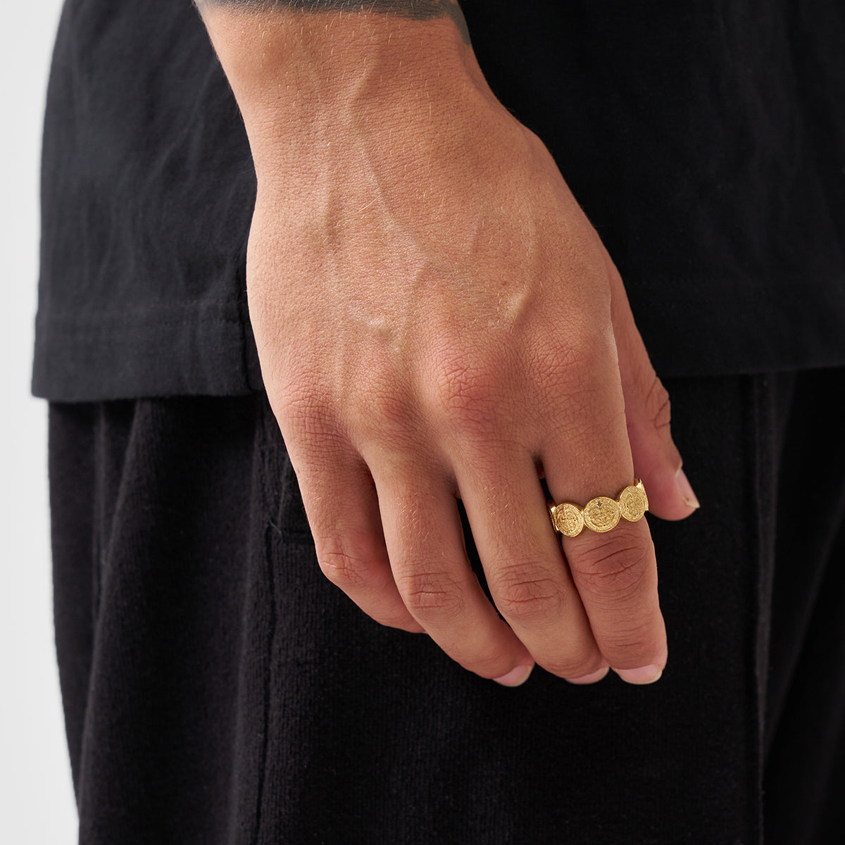 Anello Band di San Benedetto (Oro)