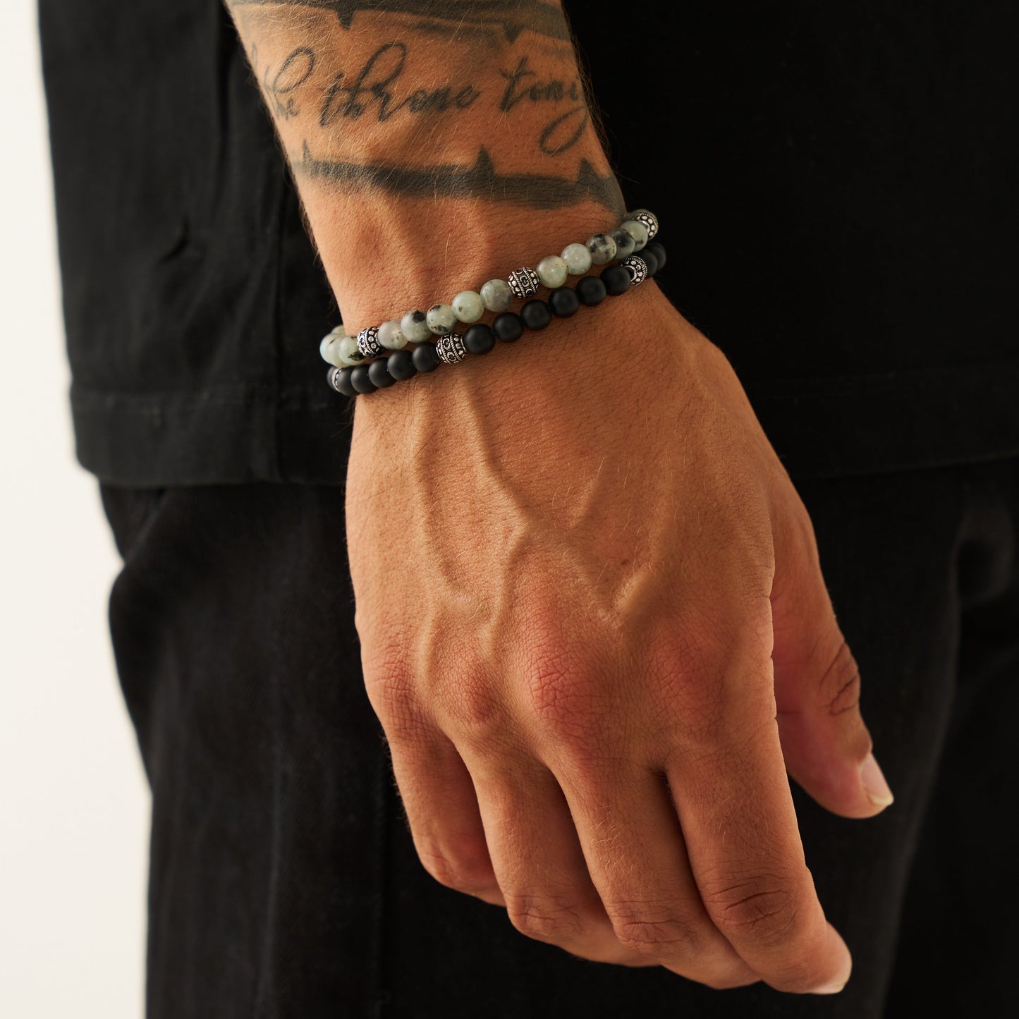 Bracciale in Pietra Kiwi (Argento)