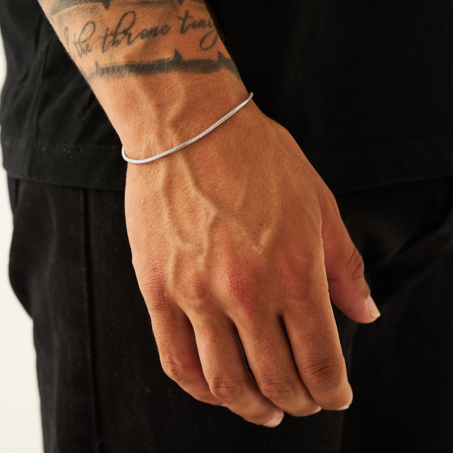 Bracciale a Serpente (Argento) 2mm