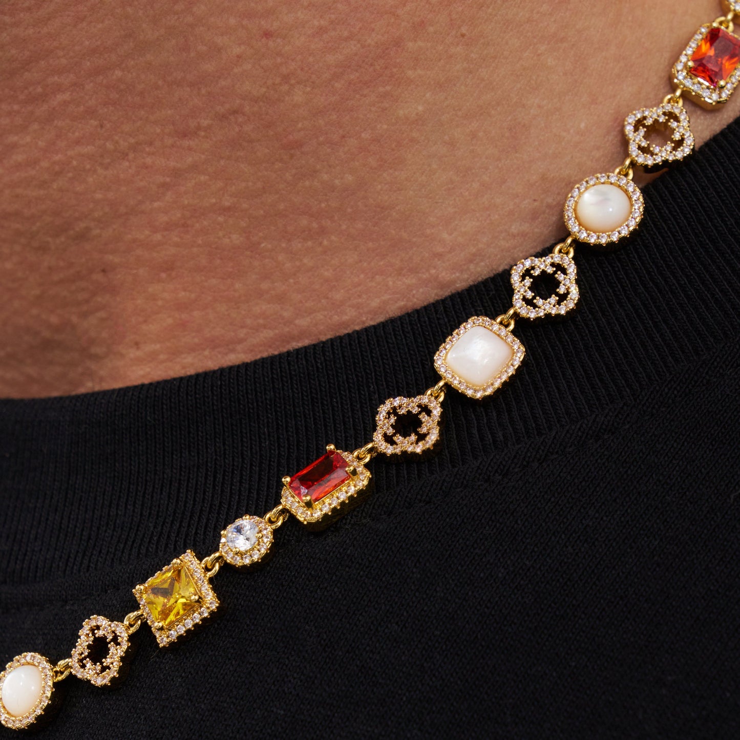 Collana di Gemme Ghiacciate (Oro)