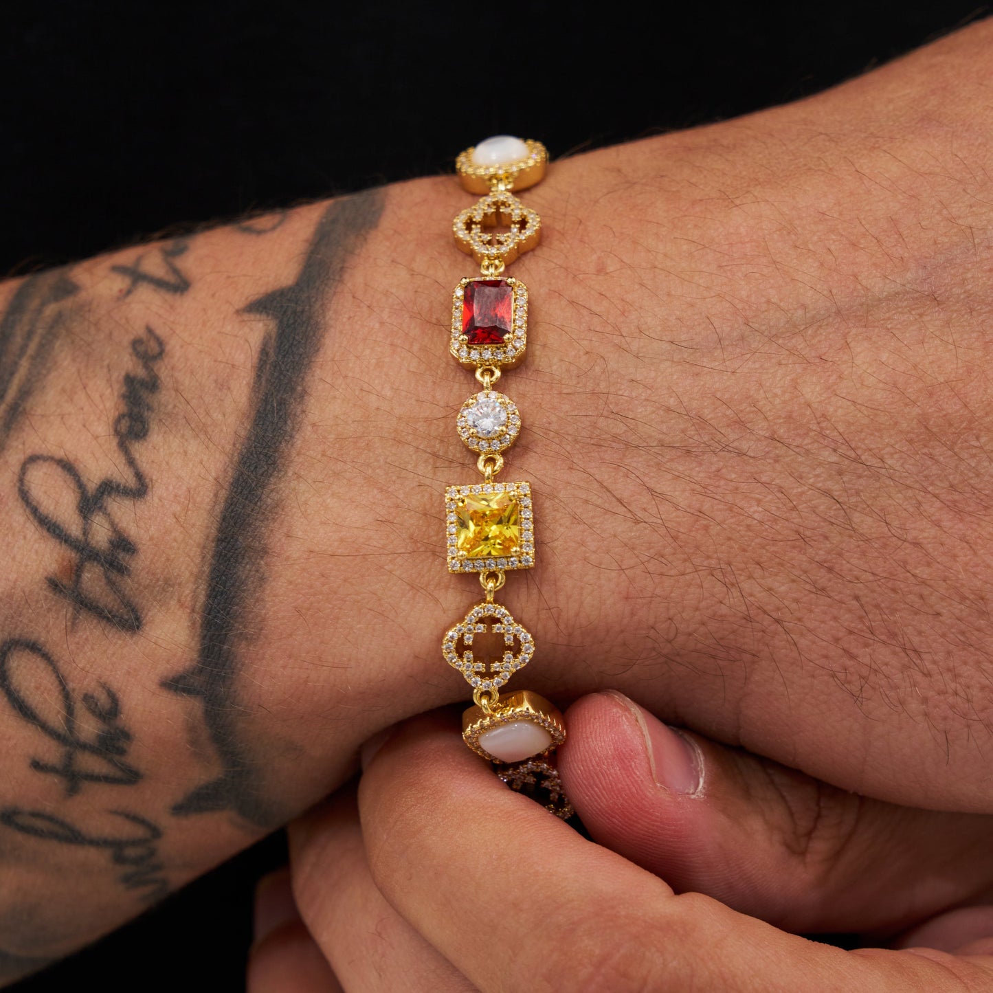 Bracciale Iced Gemstone (Oro)