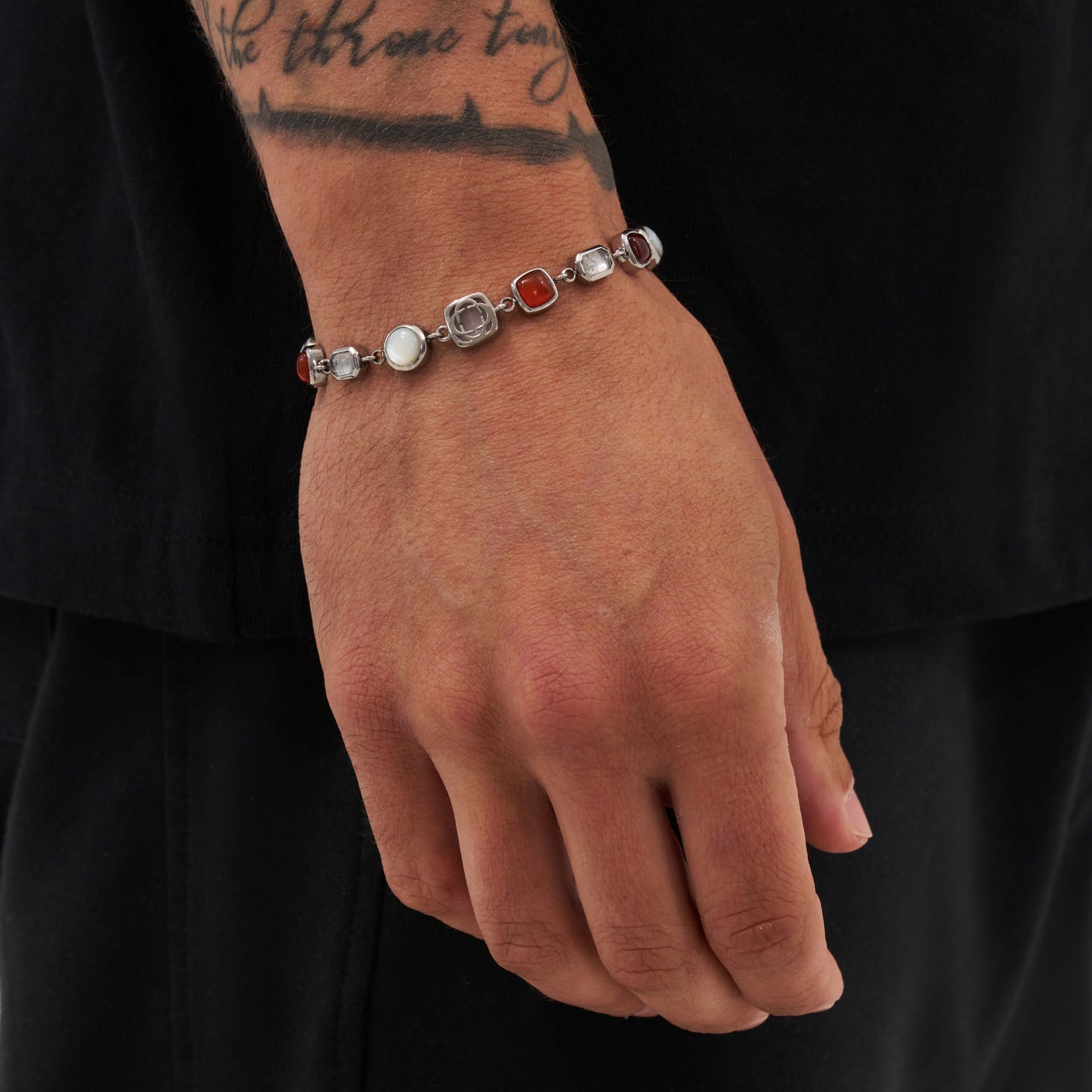 Set di Gemme di Cristallo Rosso (Argento)