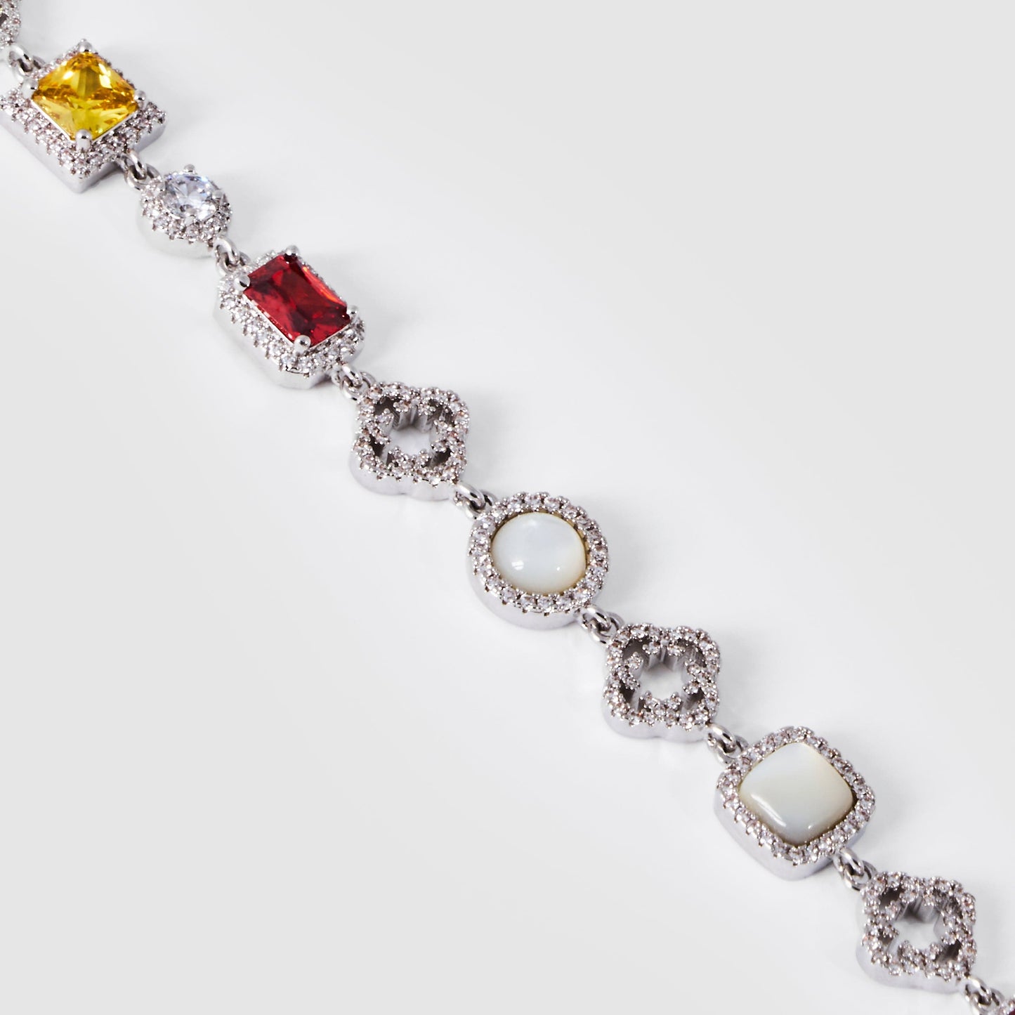 Bracciale Iced Gemstone (Argento)