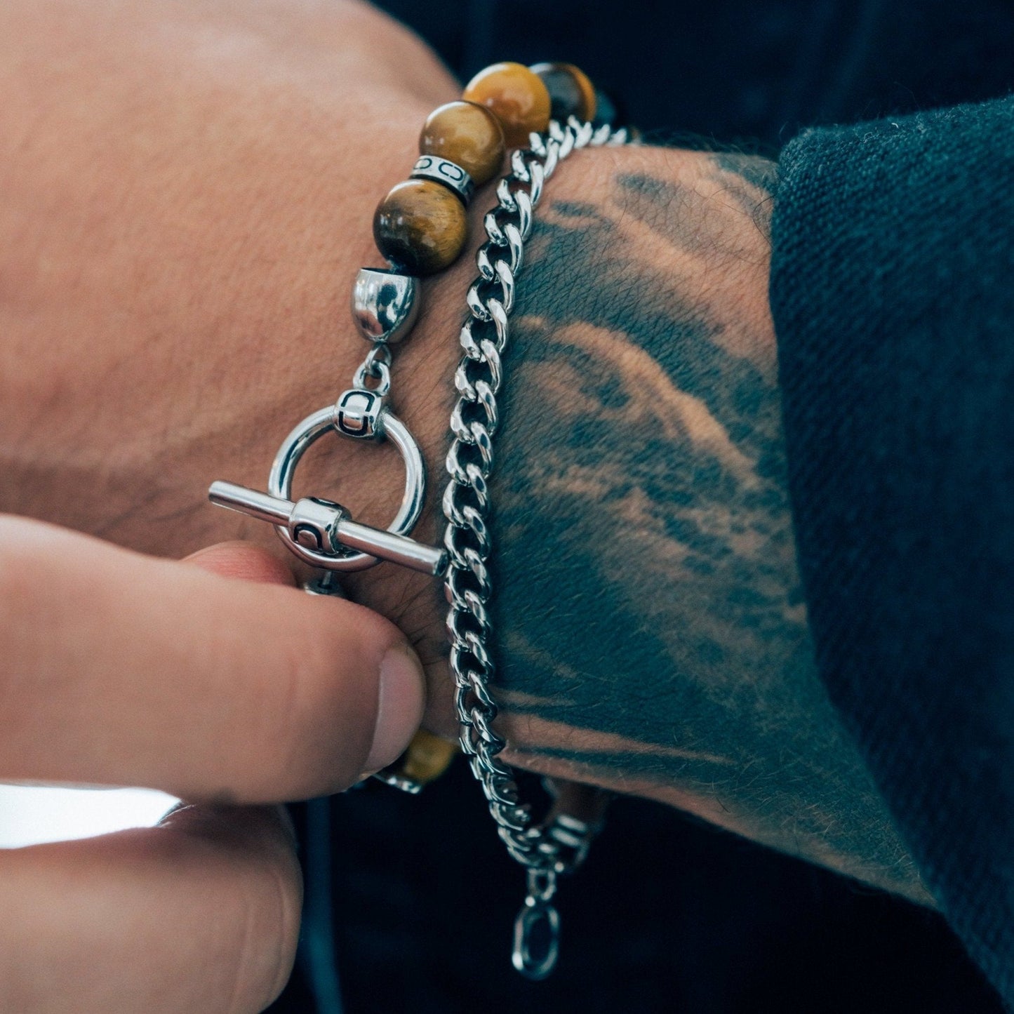 Bracciale Cubano (Argento) 4mm