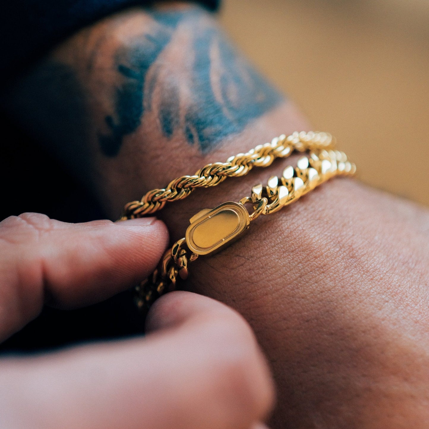 Bracciale Cubano (Oro) 8mm