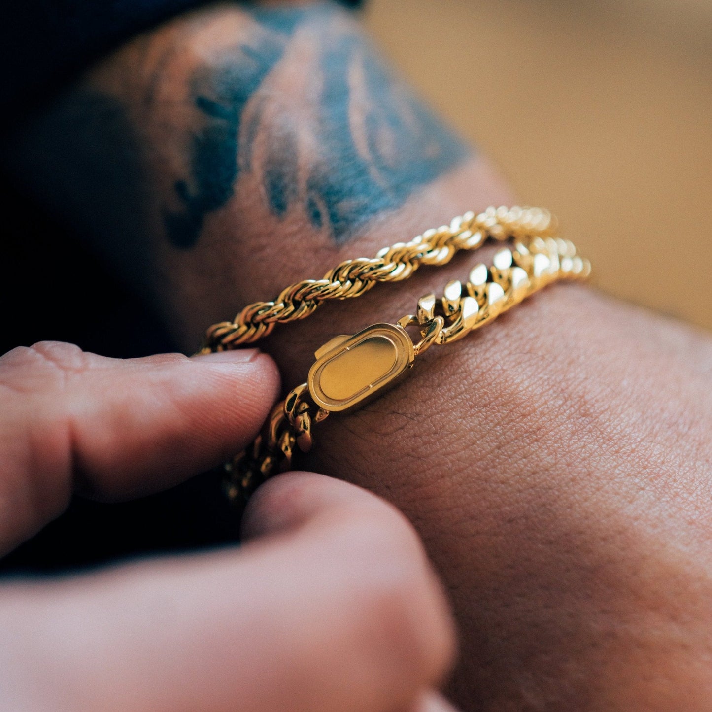 Bracciale in Cordino (Oro) 5mm