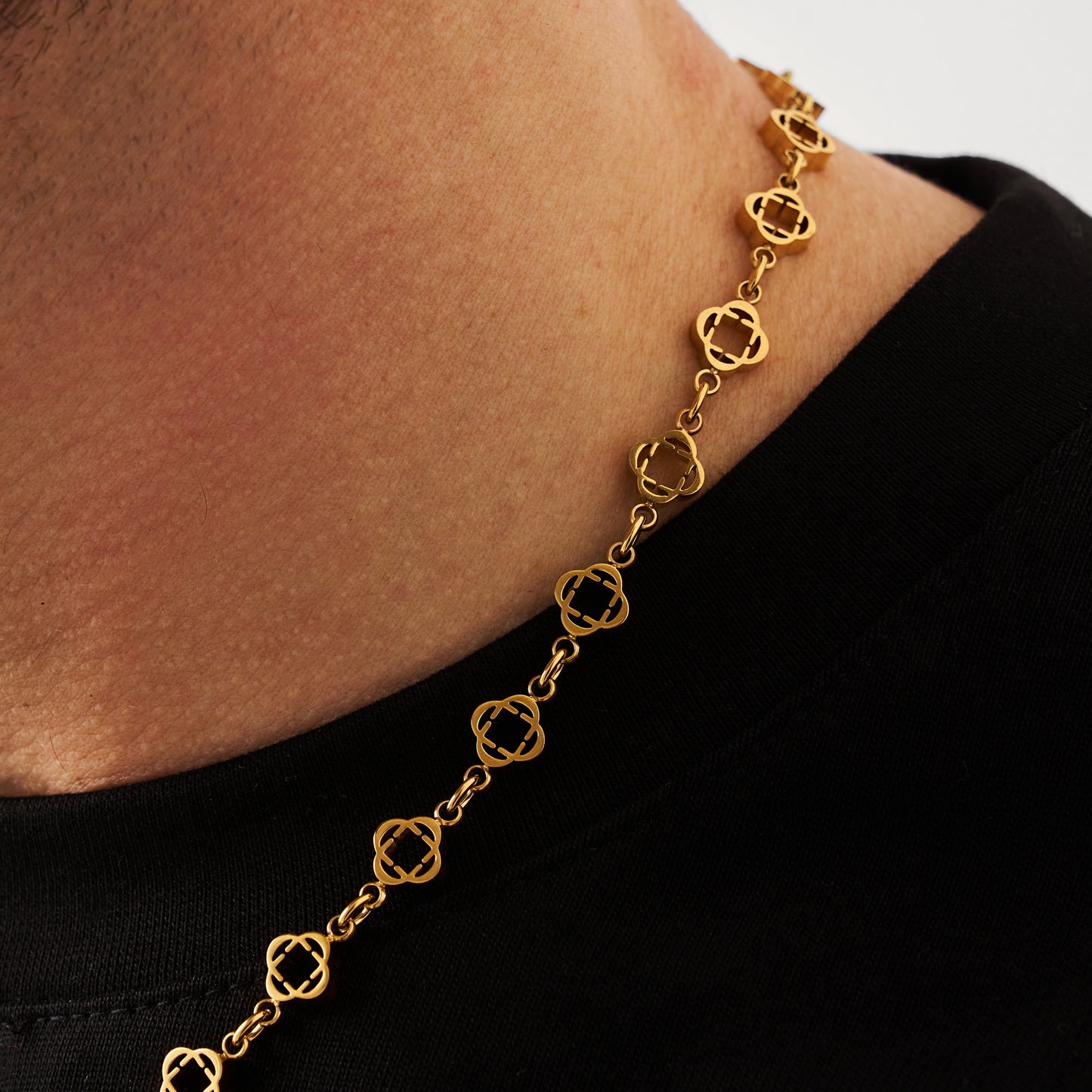 Collana Clover Link (Oro)