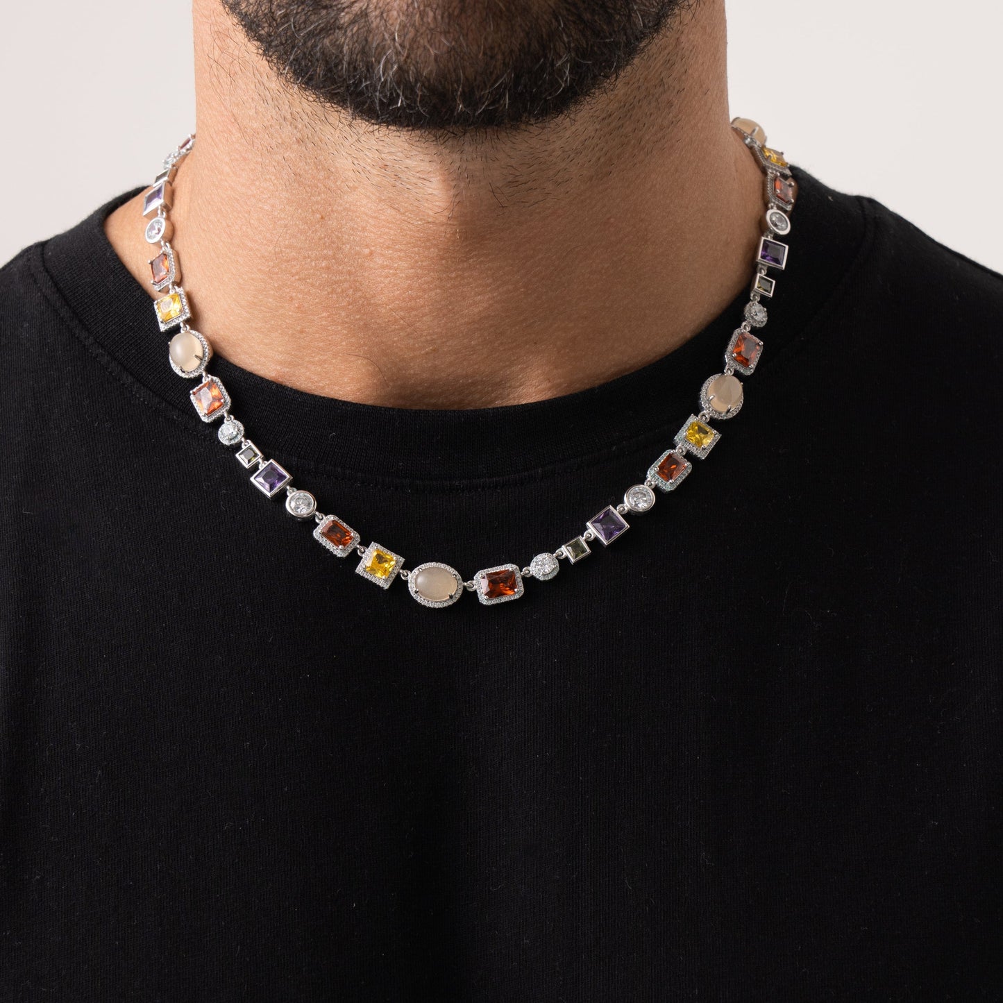 Collana di Pietre Preziose (Argento)