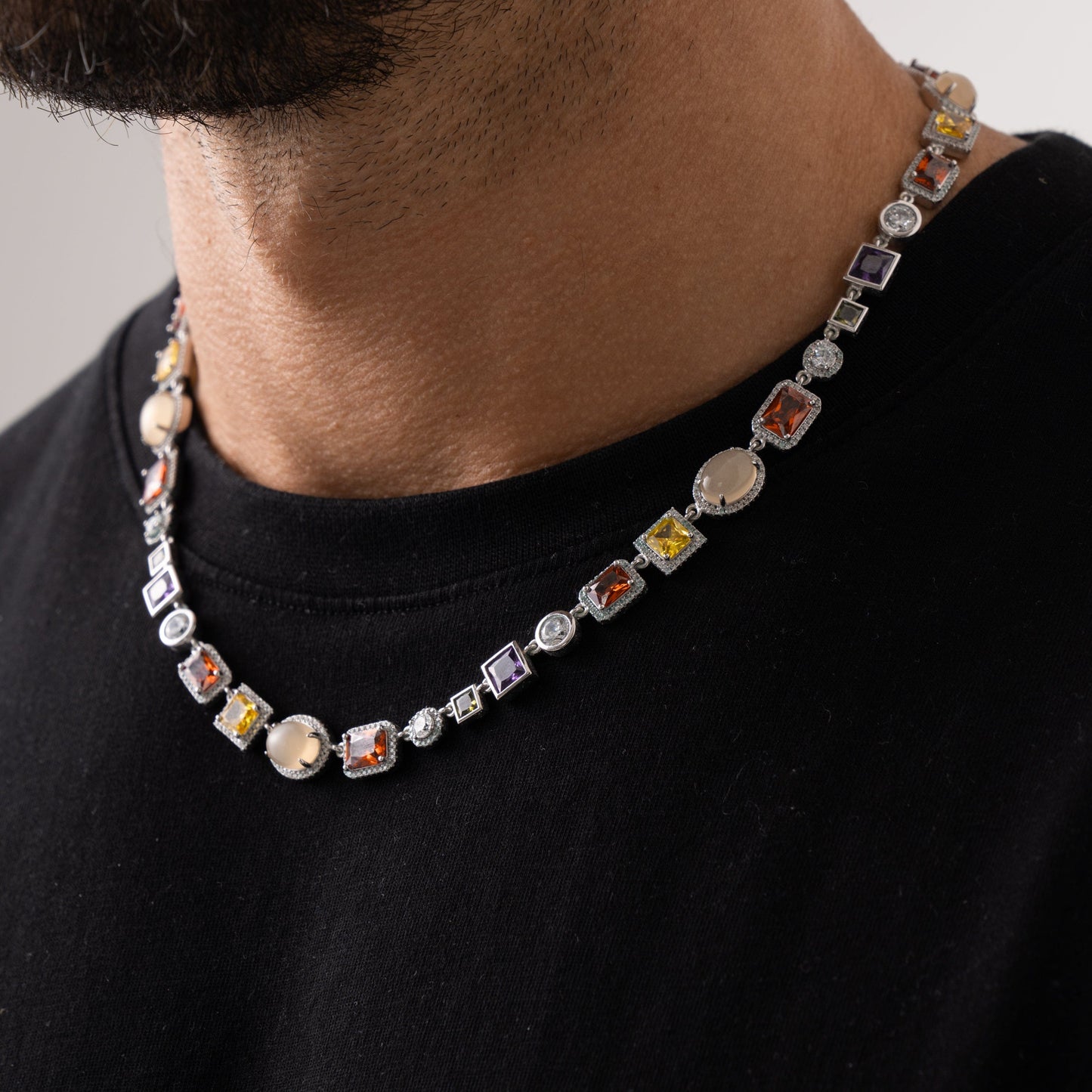 Collana di Pietre Preziose (Argento)