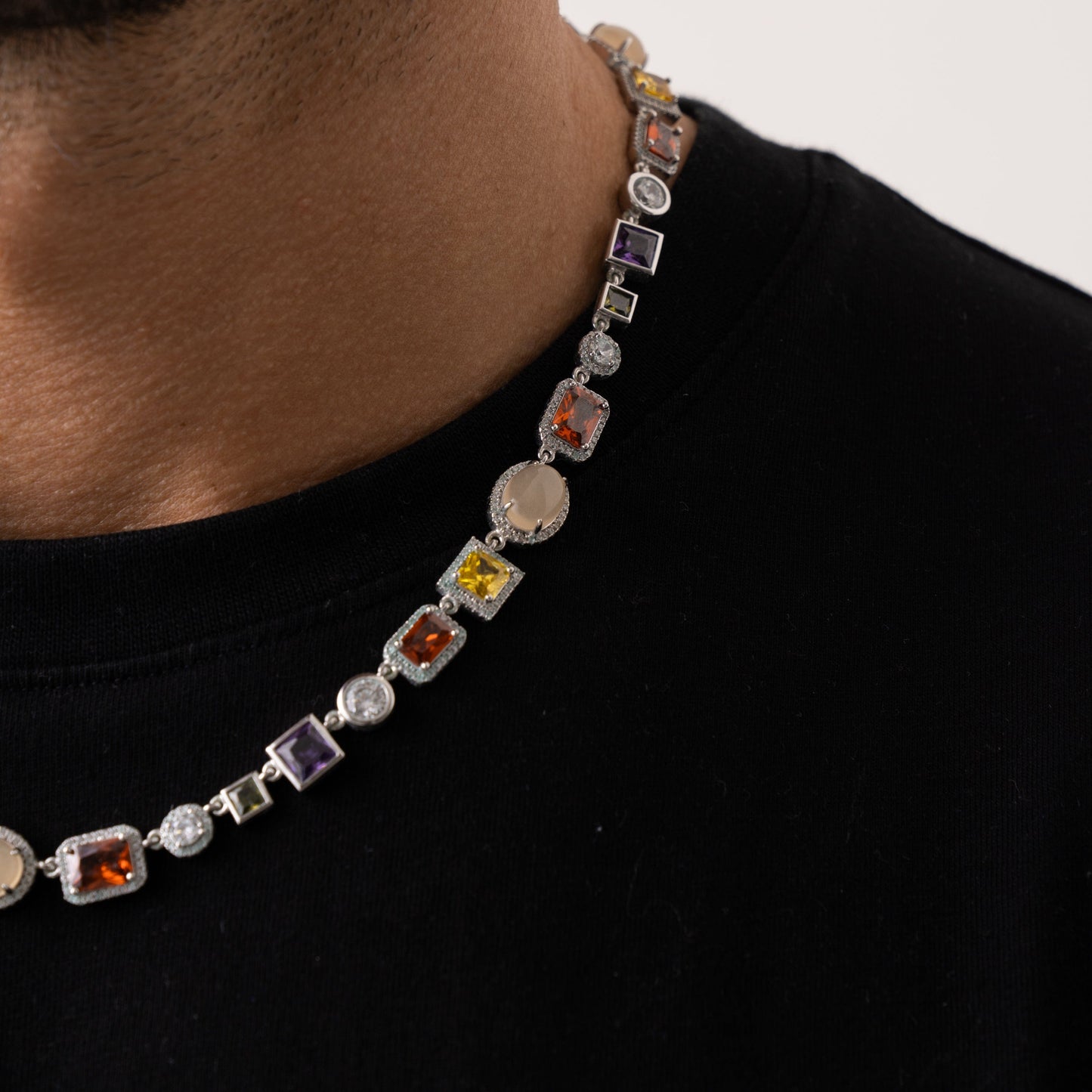 Collana di Pietre Preziose (Argento)