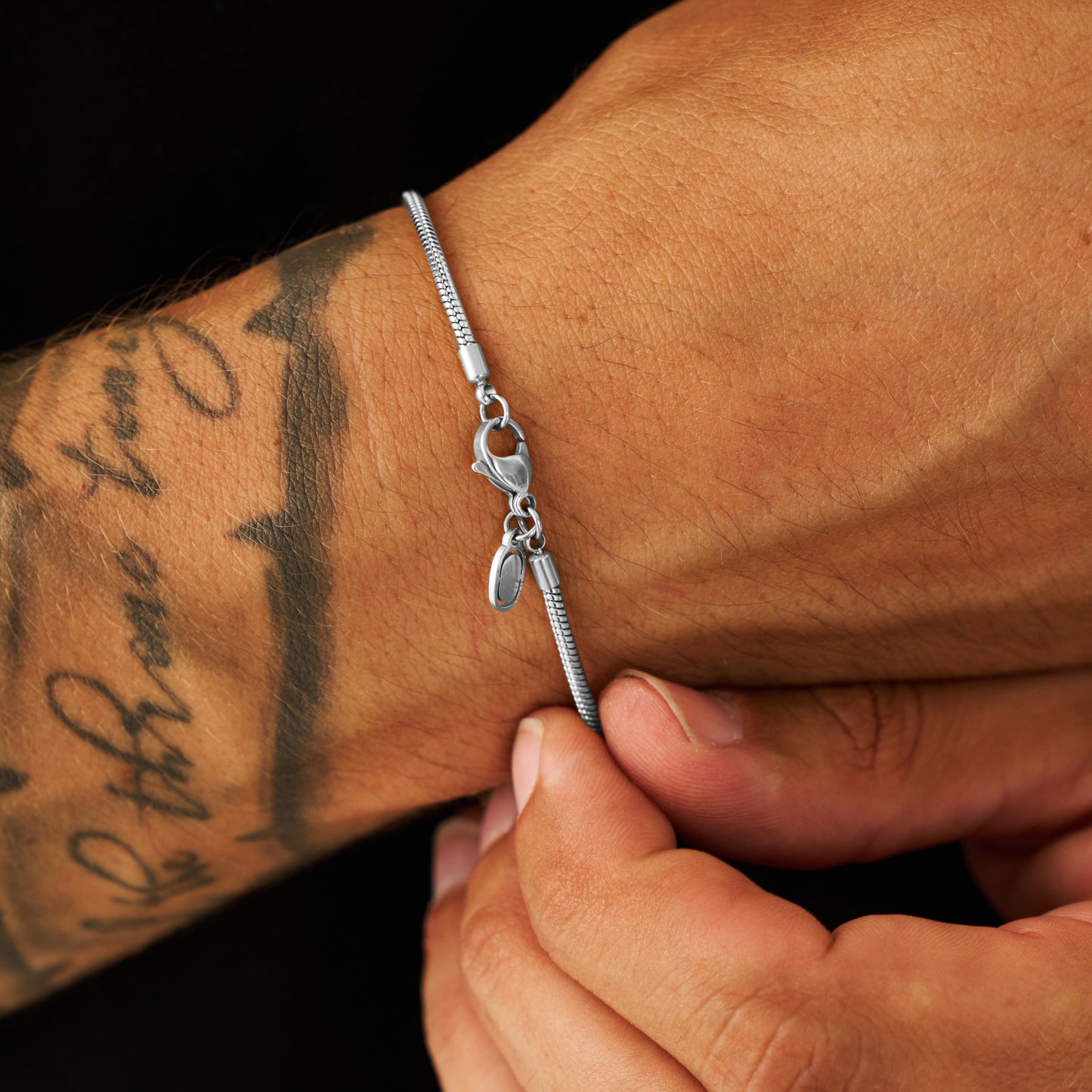Bracciale a Serpente (Argento) 2mm