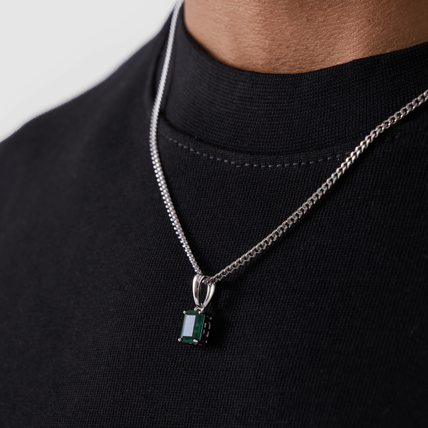 Pendente in Pietra di Smeraldo (Argento)