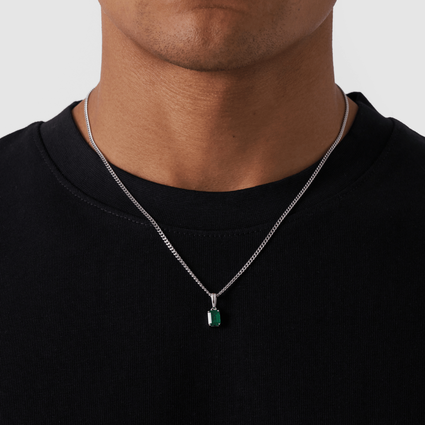 Pendente in Pietra di Smeraldo (Argento)