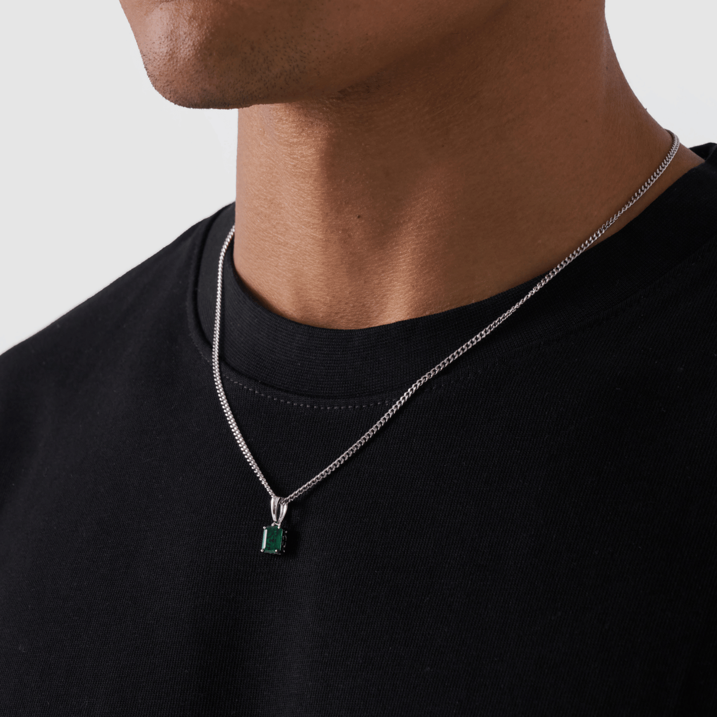 Pendente in Pietra di Smeraldo (Argento)