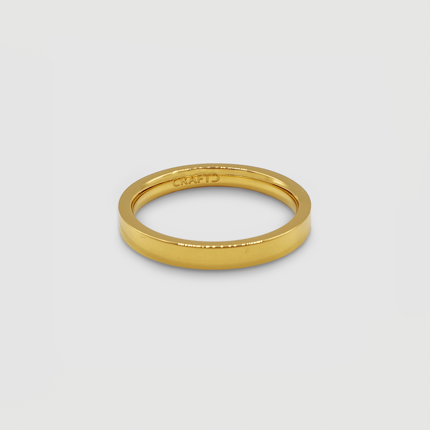 Anello a fascia piatta (Oro) 3mm