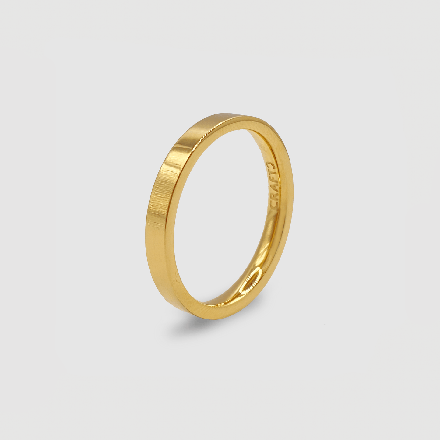 Anello a fascia piatta (Oro) 3mm