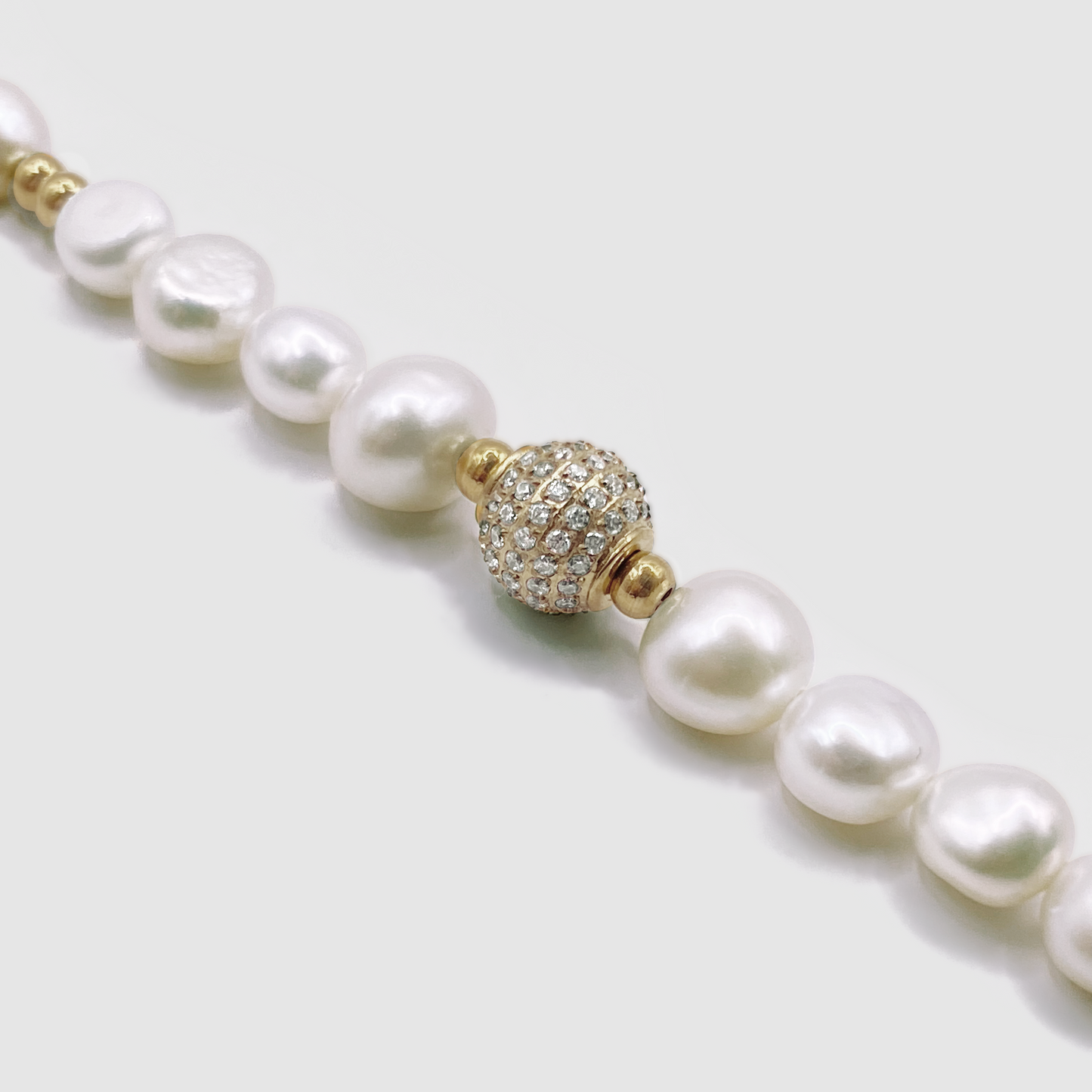 Bracciale in Perle Vere con Glacè (Oro)