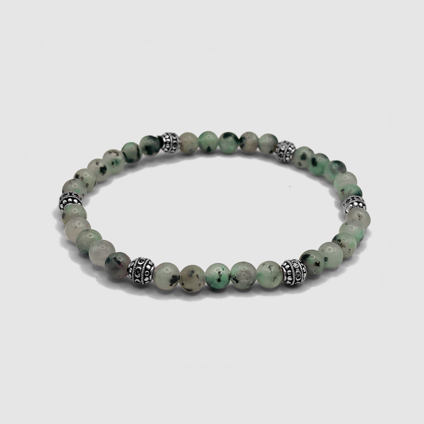Bracciale in Pietra Kiwi (Argento)