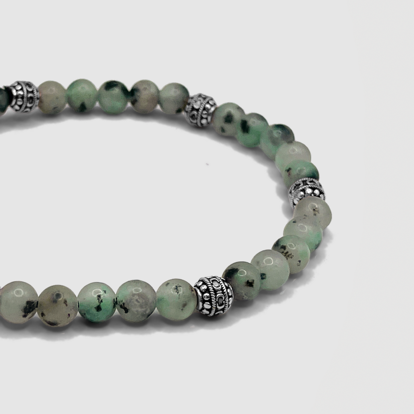 Bracciale in Pietra Kiwi (Argento)