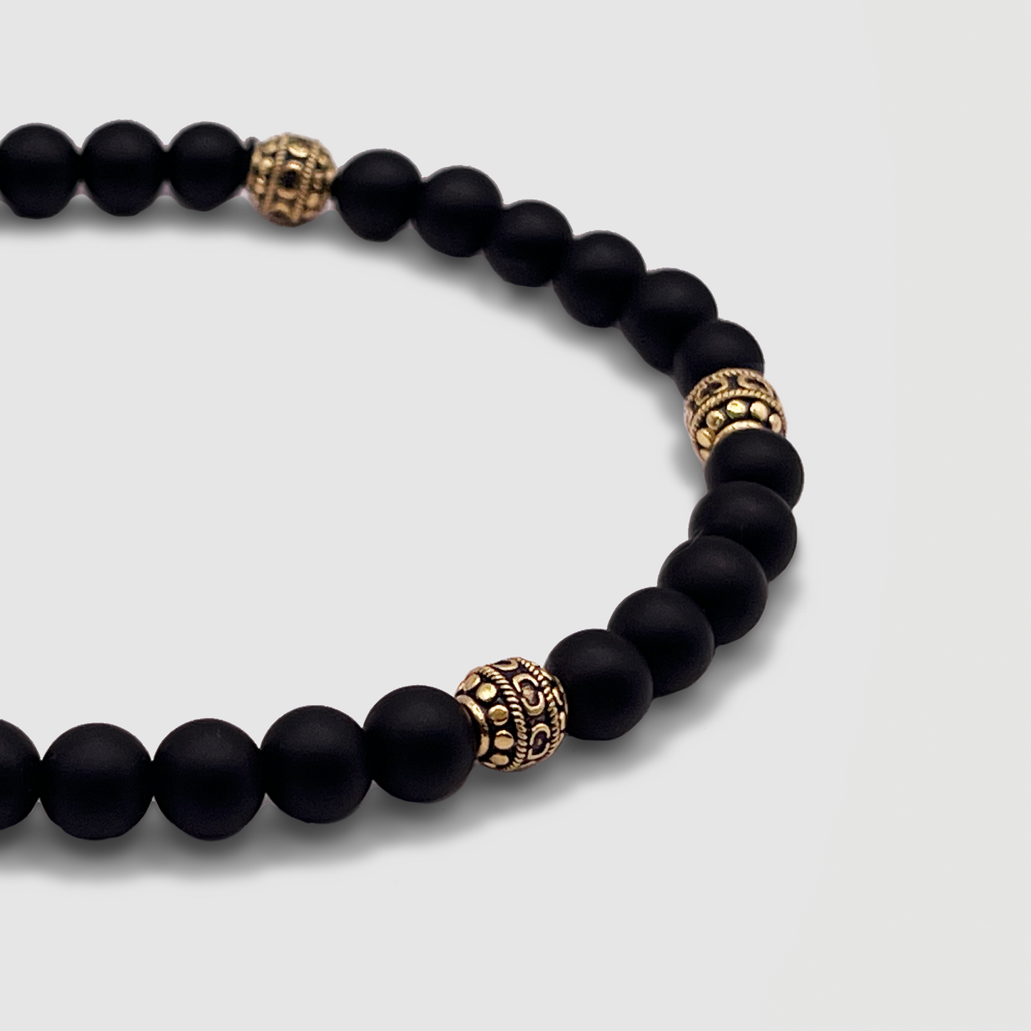 Bracciale in Pietra Onice Opaca (Oro)