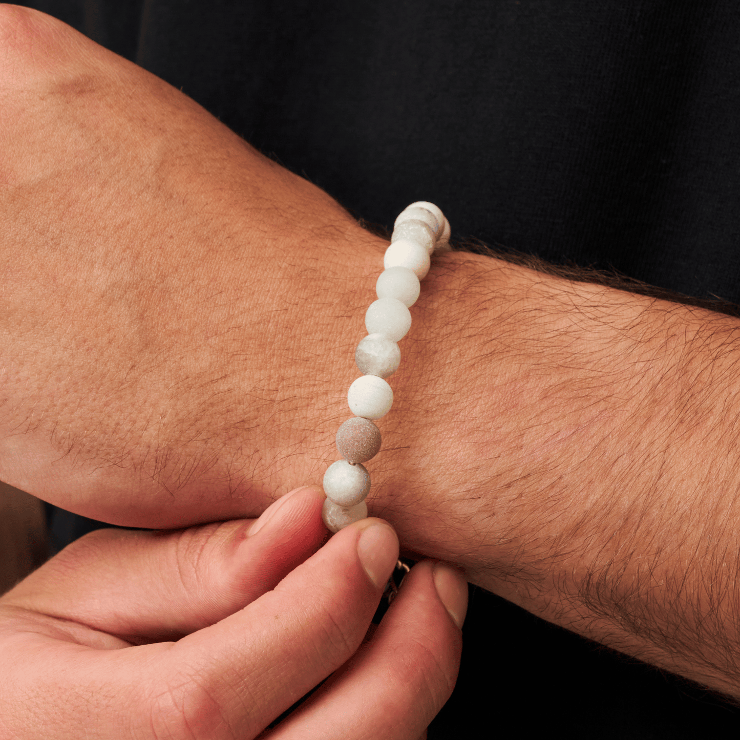 Bracciale con Perline Oceaniche 8mm