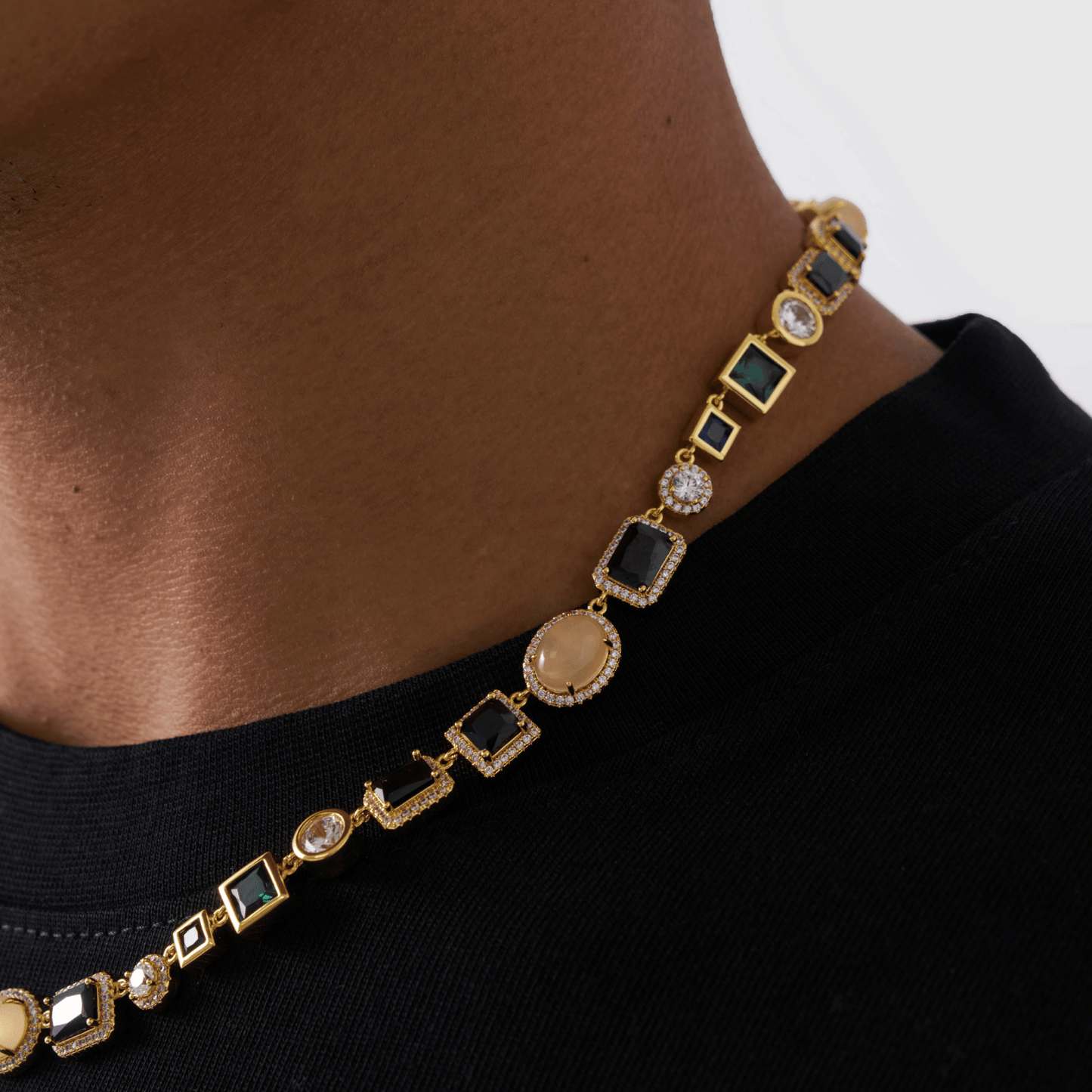 Collana in Gemma Onice (Oro)
