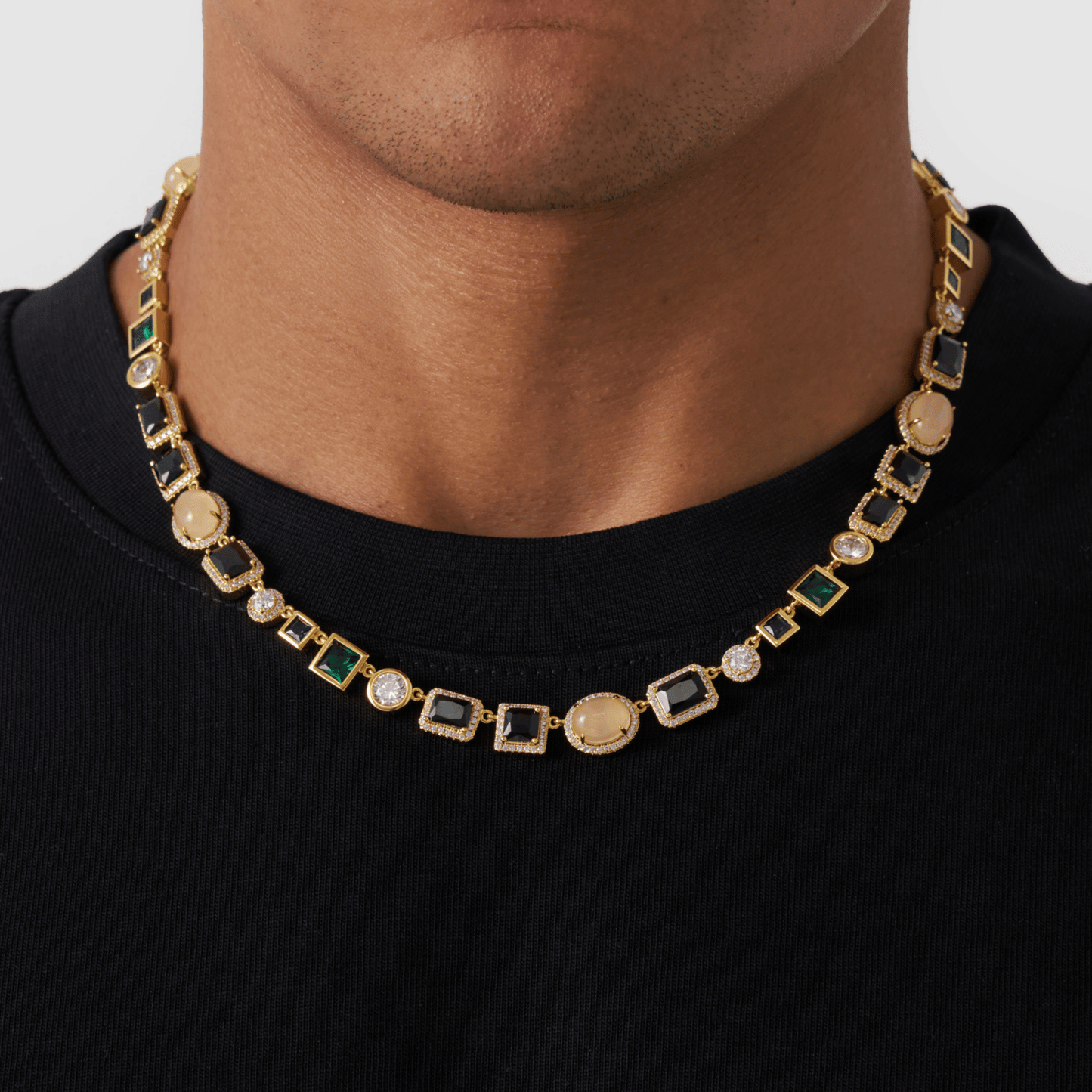 Collana in Gemma Onice (Oro)