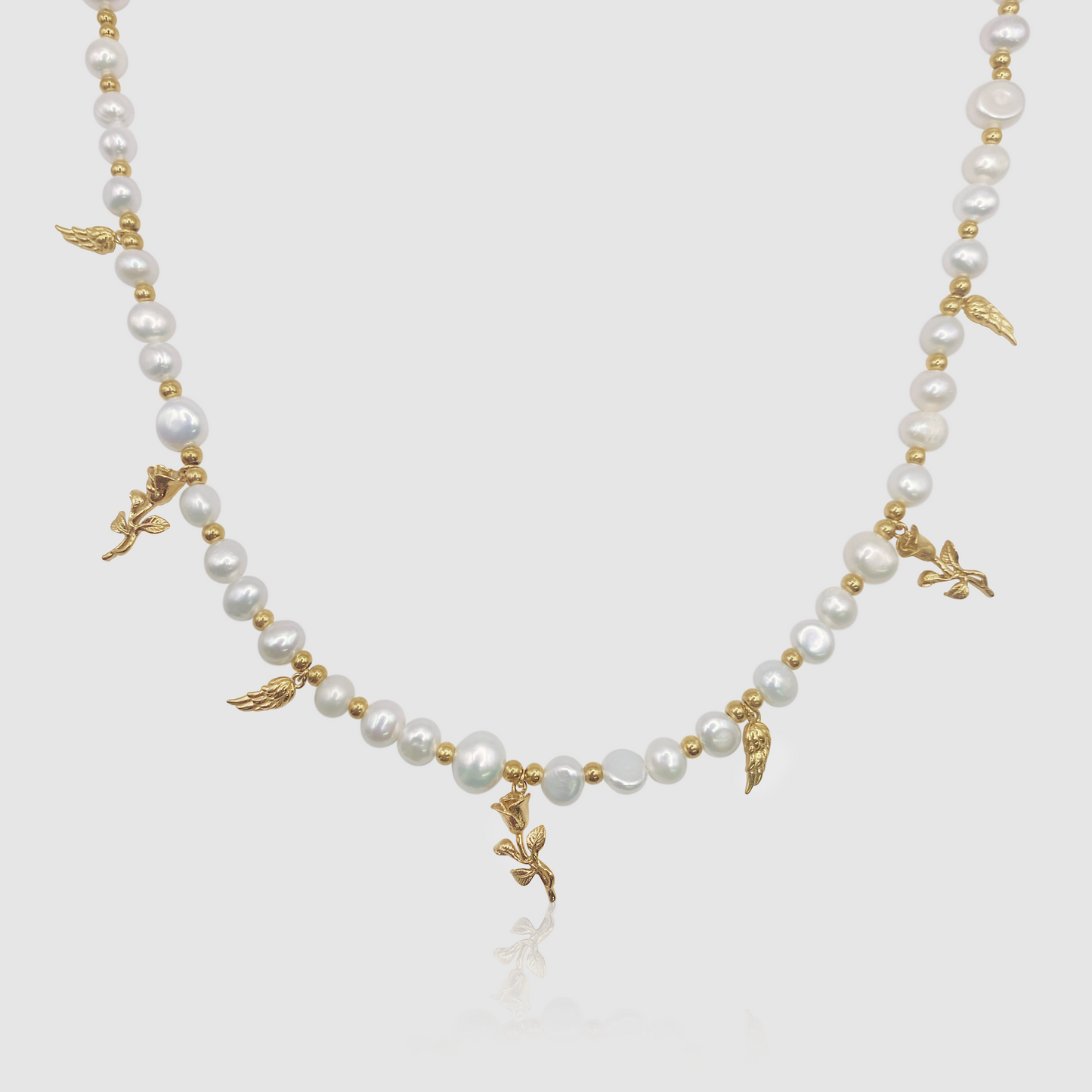 Collana con Pendente in Vera Perla (Oro)