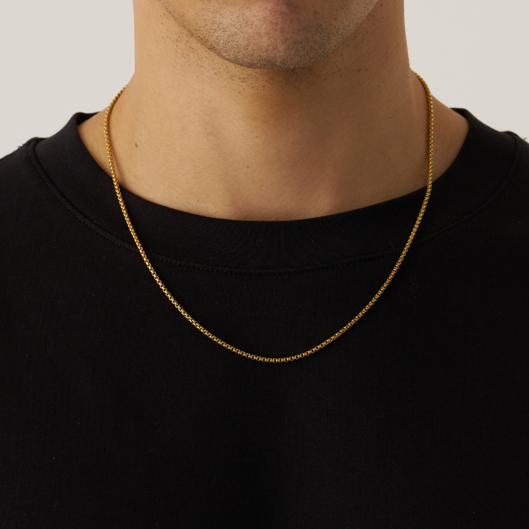 Collana a Catena Rotonda (Oro) 2mm