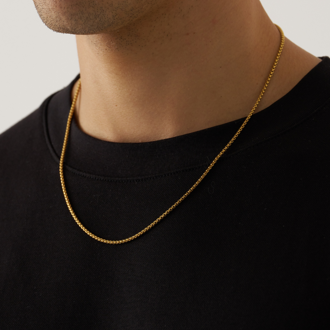 Collana a Catena Rotonda (Oro) 2mm