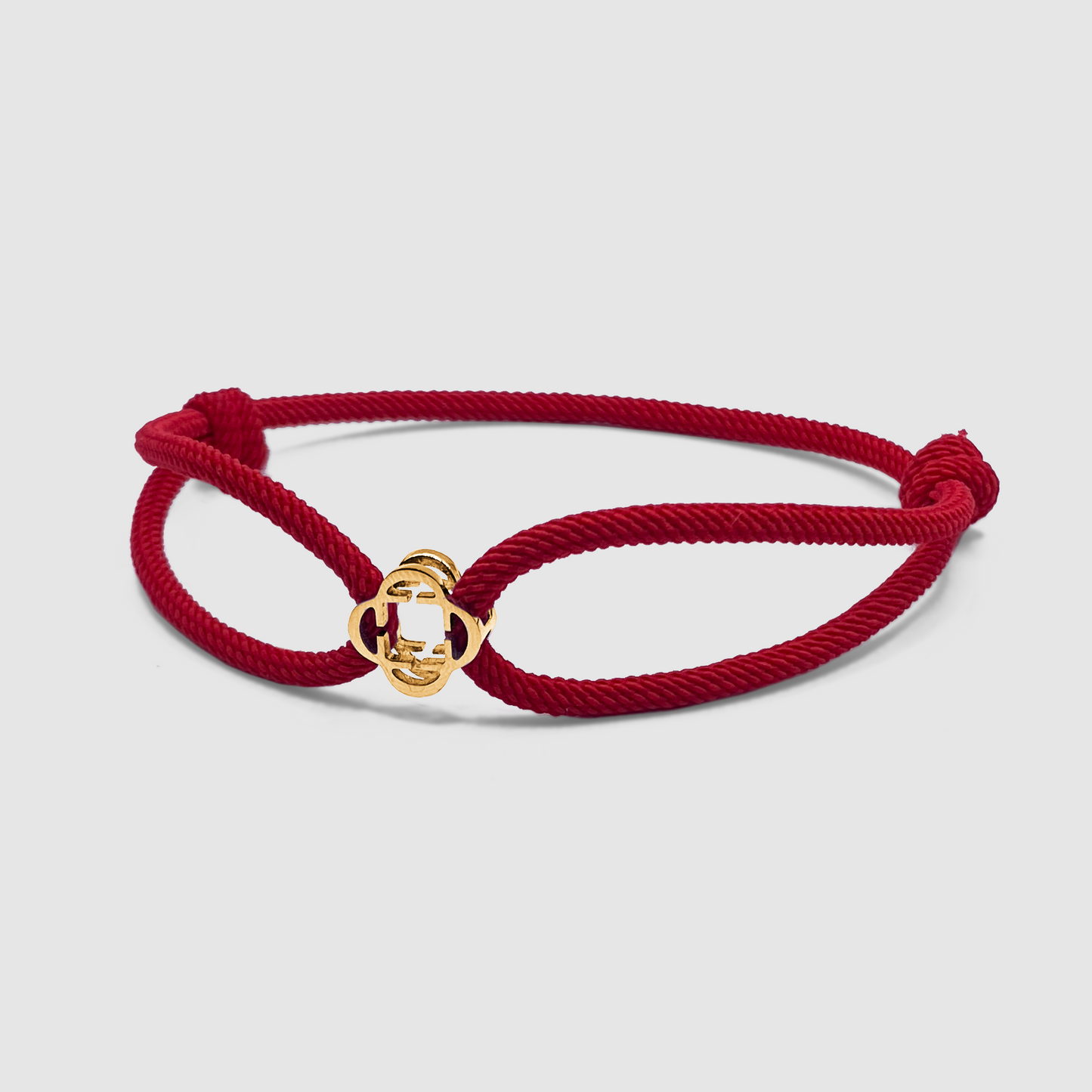 Braccialetto in Cordino Rosso (Oro)