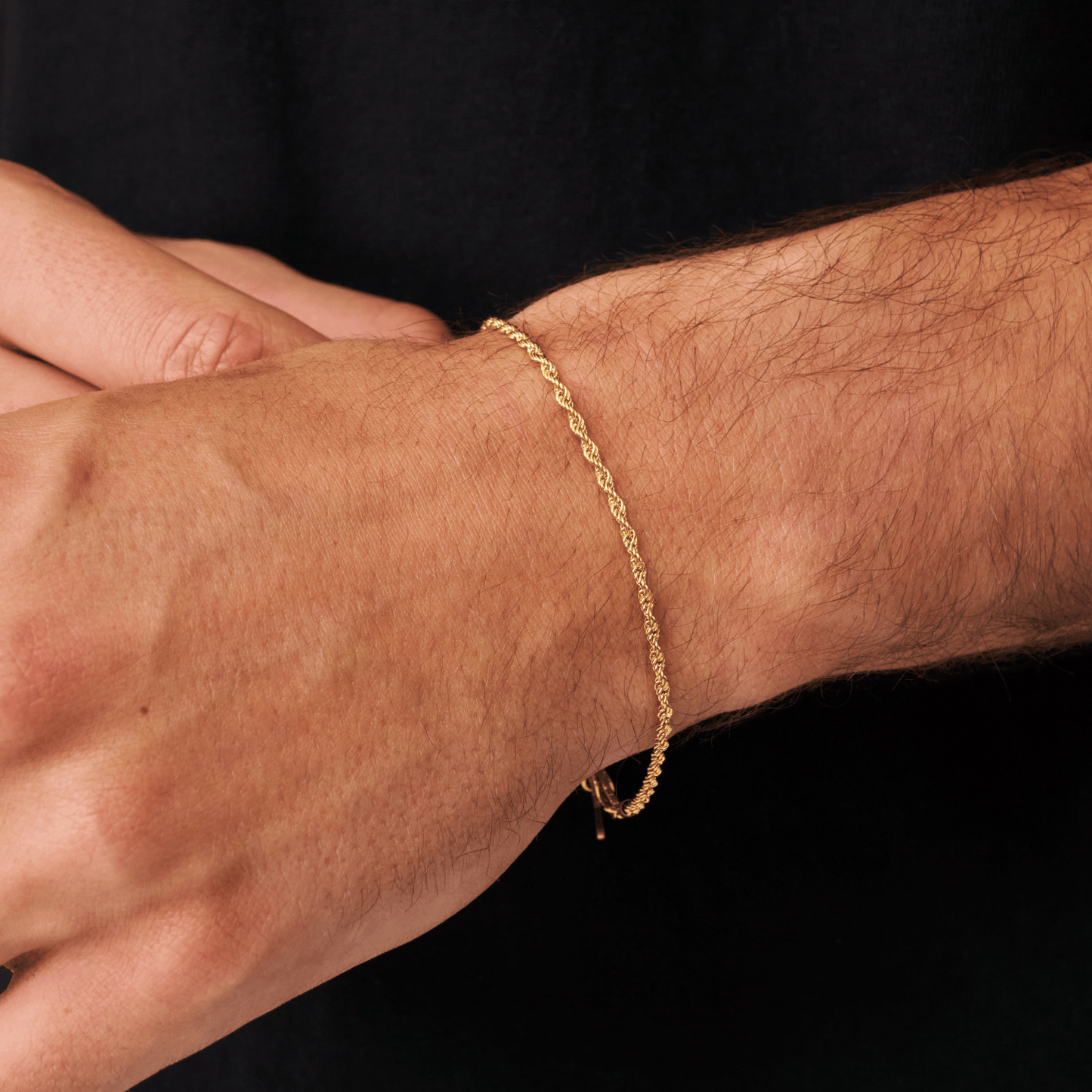 Bracciale in corda (Oro) 2mm