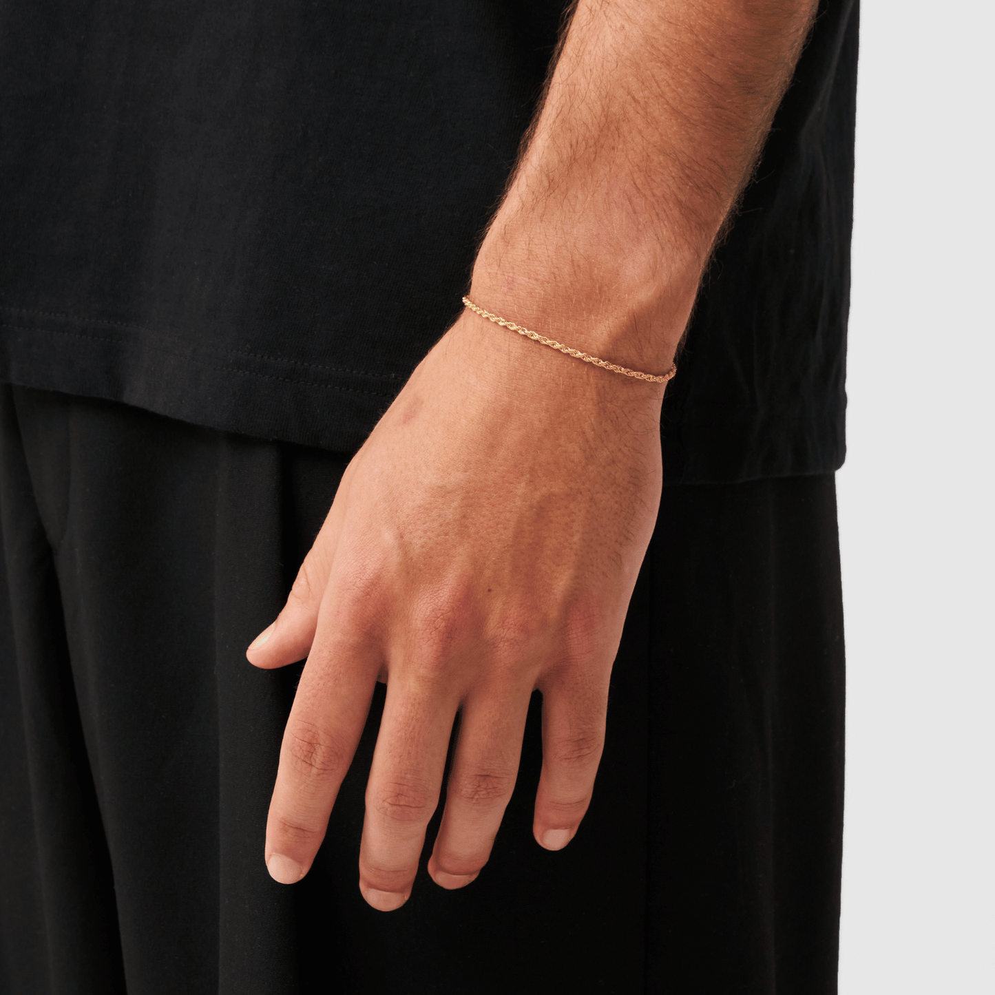 Bracciale in corda (Oro) 2mm