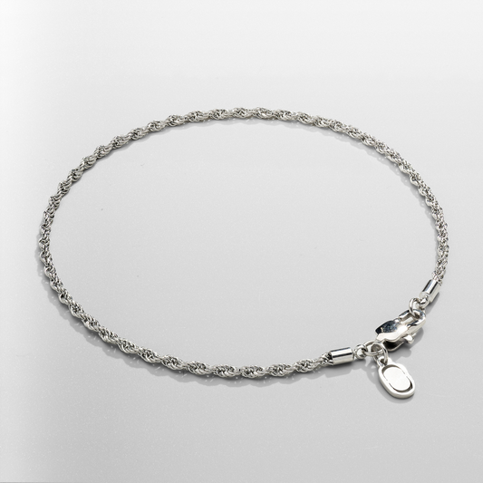 Bracciale in corda (Argento) 2mm