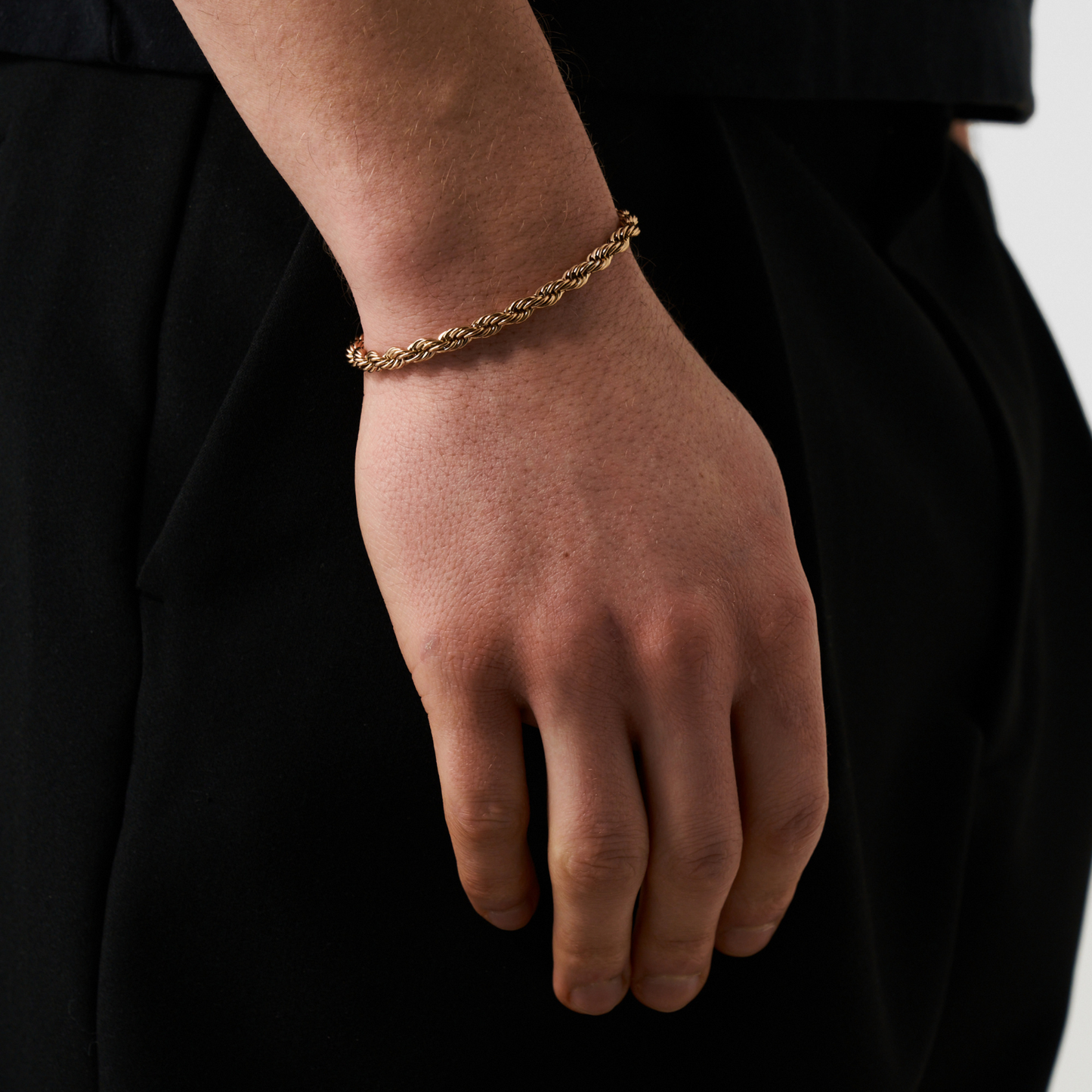 Bracciale in Cordino (Oro Rosa) 5mm