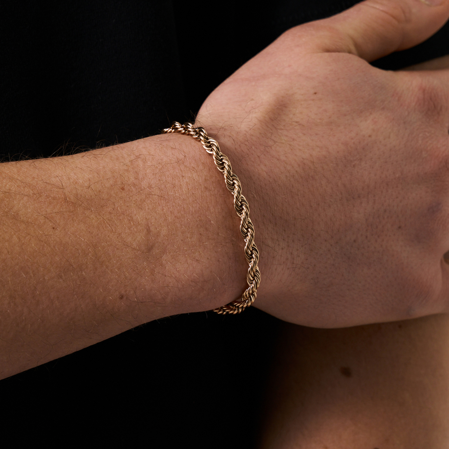 Bracciale in Cordino (Oro Rosa) 5mm