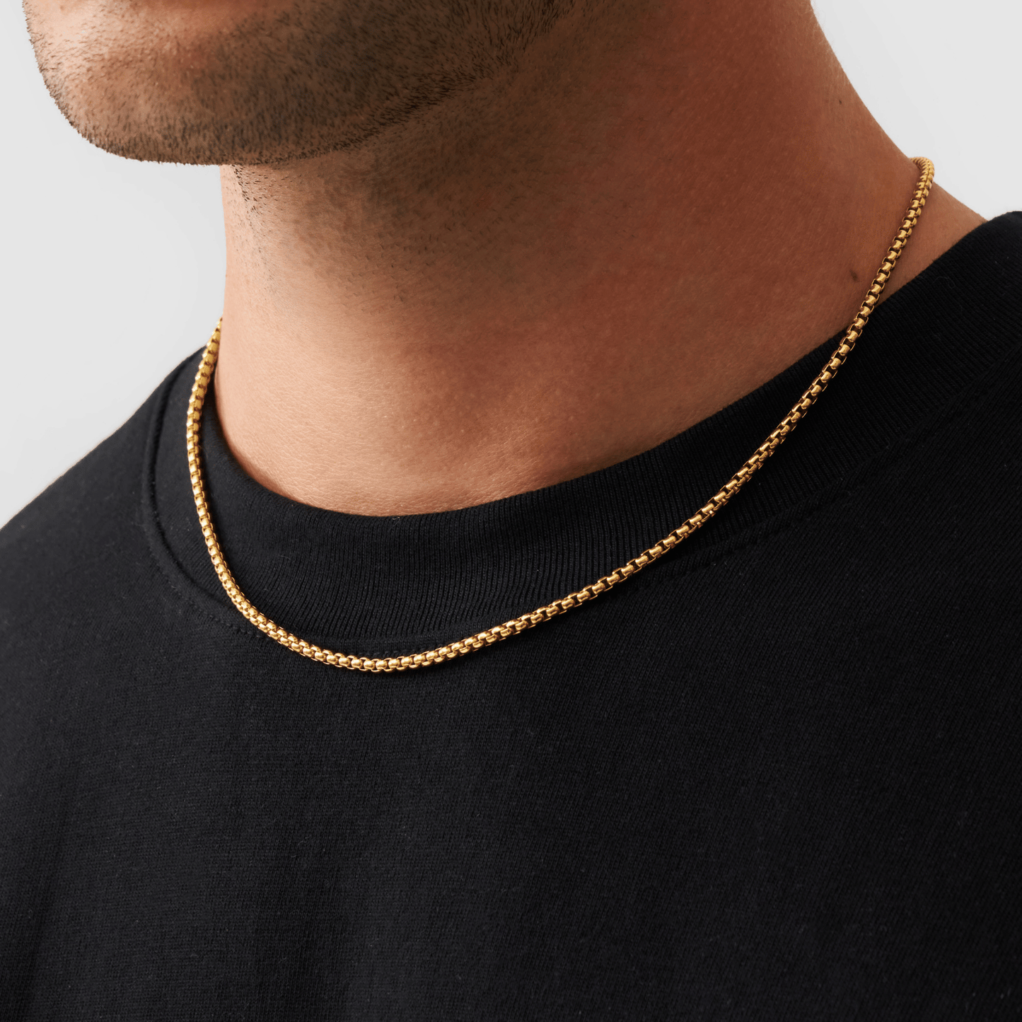 Collana a Catena Rotonda (Oro) 3mm