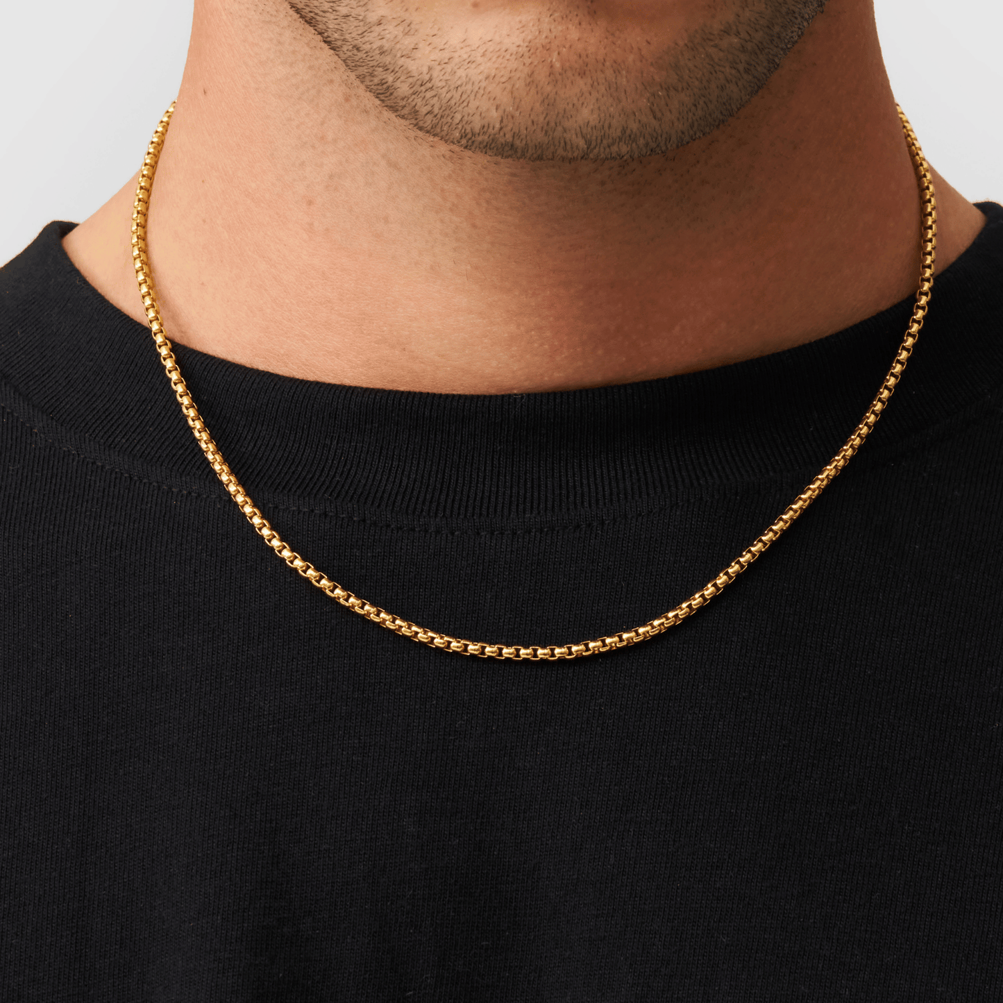 Collana a Catena Rotonda (Oro) 3mm
